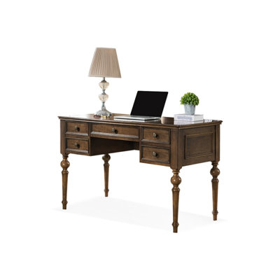 Bureau rectangulaire avec 5 tiroirs Brownness