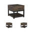 Table de bout avec rangement Junnie