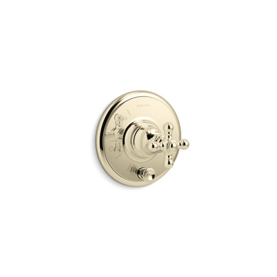 Kohler Artifacts Rite-Temp Valve Trim with Push-Button Diverter and Cross Handle