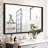 36x24inch Black Rectangle Bathroom Mirror - Rust Frame, No Picture Hd Image Reflection-1181557657-1181557655
