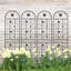Paquet de 4 treillis de jardin en métal 86,7 "x 19,7" antirouille pour plantes grimpantes