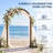 Winado 7 ft Arched Solid Wood Wedding Arbor Backdrop for Ceremony and Party