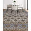 Tapis brun et bleu de haute qualité noué à la main