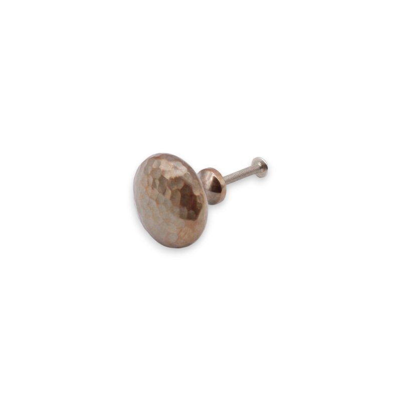 Hammered Mushroom Cupboard Knob, Antique, 3.8 cm