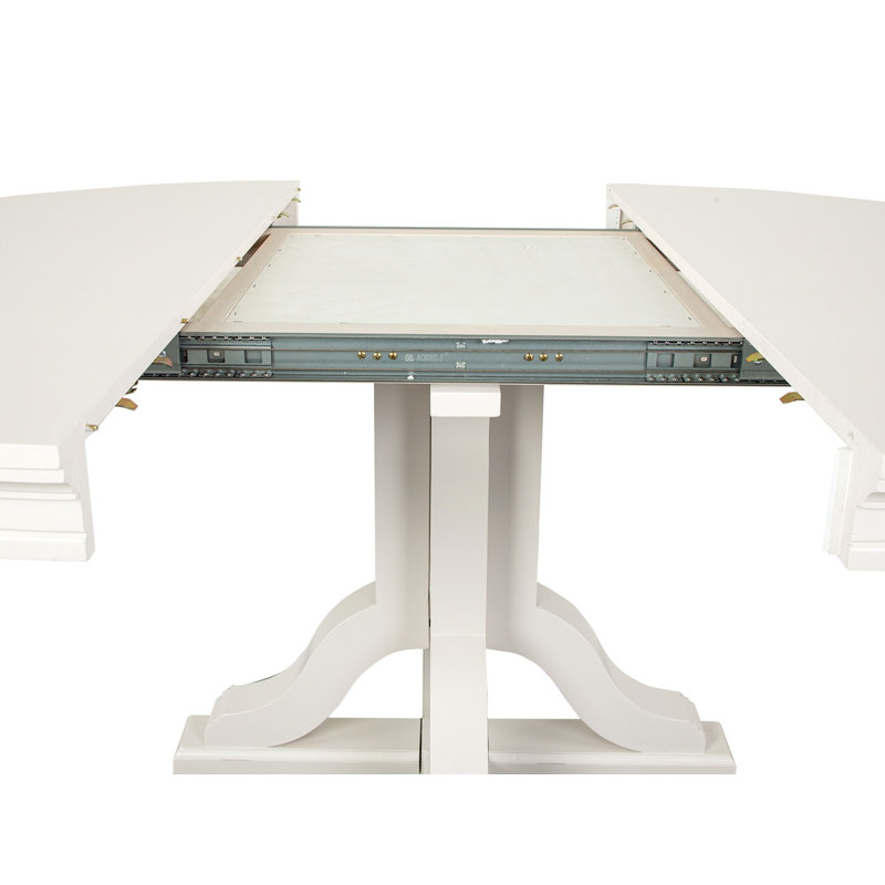 Table de salle à manger extensible ronde 48 po avec 4 chaises d'appoint, 5 pièces: table, 4 chaises