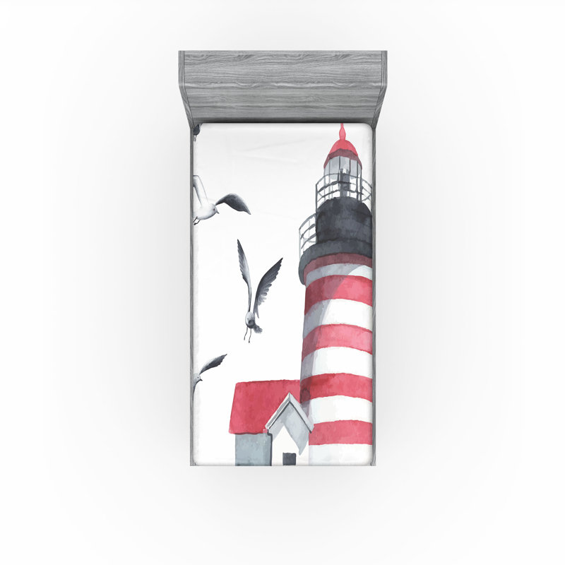 Drap-housse pour phare Ambesonne, Drap-housse de taille simple