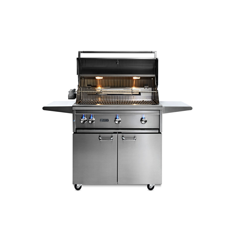 3-Burner Convertible Gas Grill with Rotisserie, Liquid Propane