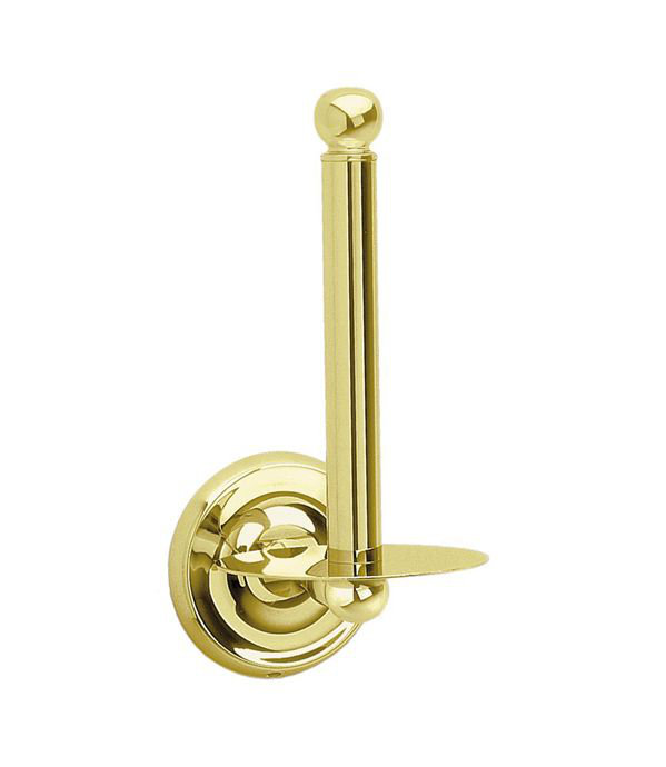 Wall Mounted Toilet Paper Holder, Polished Brass