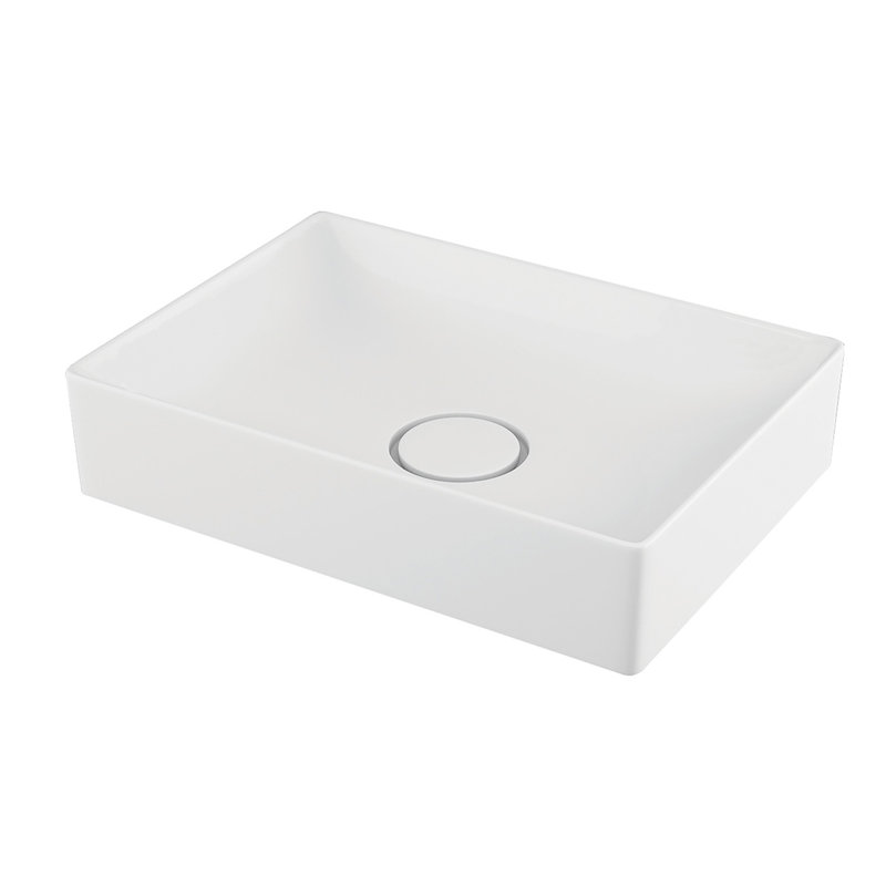 Vision 19.7'' L Bathroom Sink, Matte White