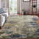 Non-Slip Machine Washable Area Rugs, Modern Abstract Rug with Non-Slip Backing for Living Room Bedroom Dining Room