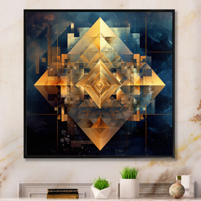 " Gold Cubist Visions III "