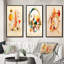 "Abstrait géométrique", 3 pièces sur toile-152133413-152133415