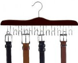 Rangement suspendu 12 crochets, Noyer / Chrome