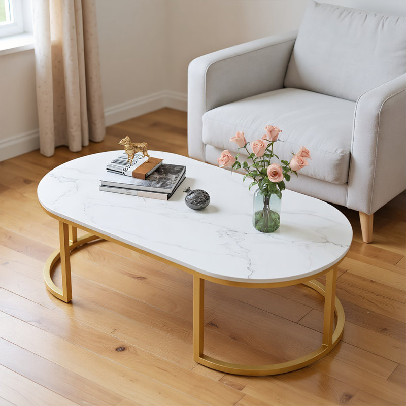 Table basse ovale