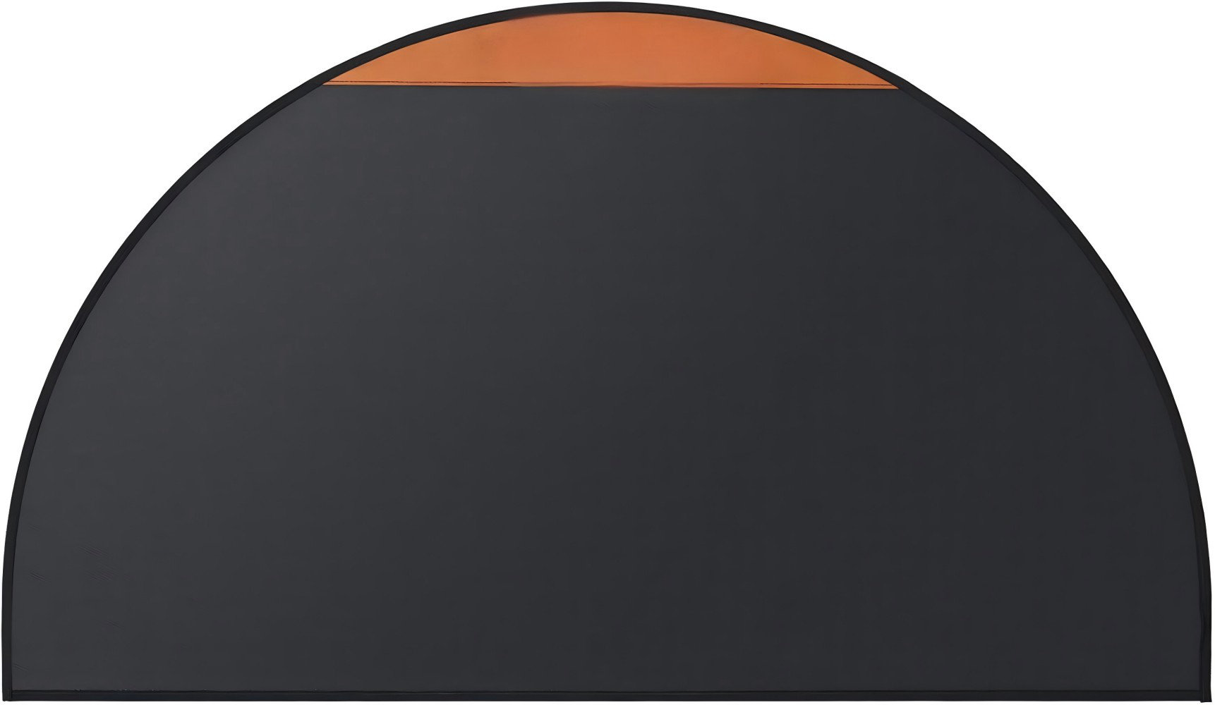 FLASLD Fireproof Fireplace Mat 24×42Inch Half Round Hearth Rug Protects