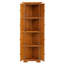 Armoire garde-manger à 4 coins - Maximisez l'espace de rangement Fabrication de finition antique en chêne pour l'unité de cuisine de 72 po avec poignées en métal American Home