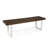 Dining Bench, Acacia Wood With Iron Legs, Modern, Contemporary, Dark Brown And White, Wash-346451620