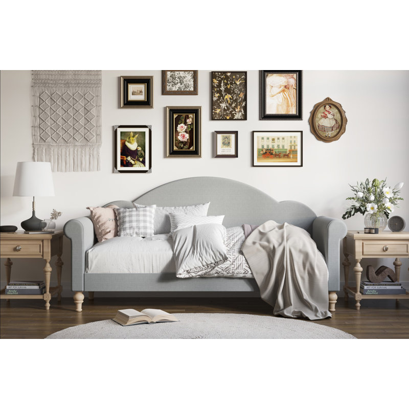 Alvon Upholstered Daybed, Gray