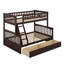 Lit superposé simple au-dessus de double avec deux tiroirs de rangement, lit superposé convertible, peut être converti en deux lits de repos-1446784500