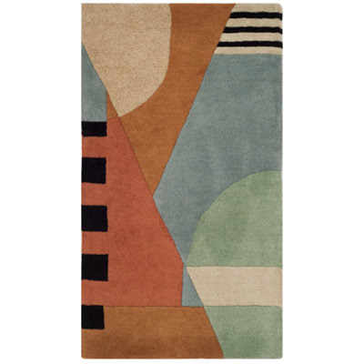Abstract Wool Hand Tufted Area Rug