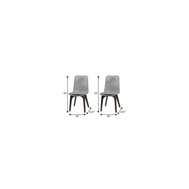 Fauteuil d'extérieur sans accoudoirs HomeRoots Eucalyptus