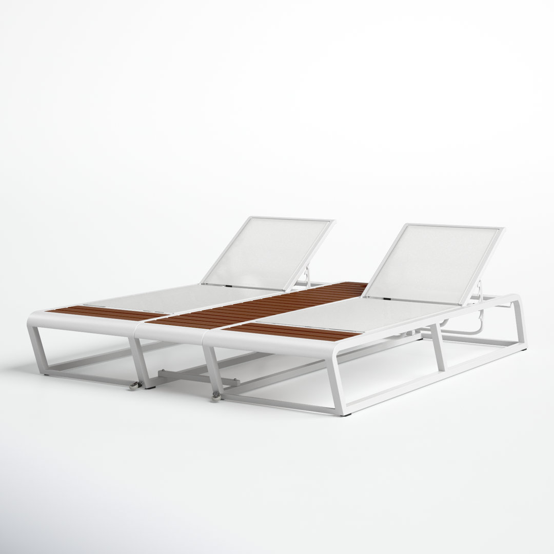 Hamden Outdoor Rust-Resistant Metal Chaise Lounge AllModern