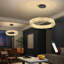 Lustre moderne en cristal à DEL noir-719196918