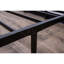 Lit plateforme noir en acier noir moderne, structure robuste, rangement sous le lit, profondeur de 75 po-1633334864