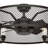 34" Fennec 4 - Blade Caged Ceiling Fan with Wall Control and Light Kit Included