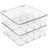 Sorbus Tea Bag Organizer, Set of 2 - Stackable Tea Bag Storage Organizer with 12 Compartments and Hinged Lid