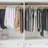 Jafr 36.2'' Metal Wall Mounted Clothes Rack