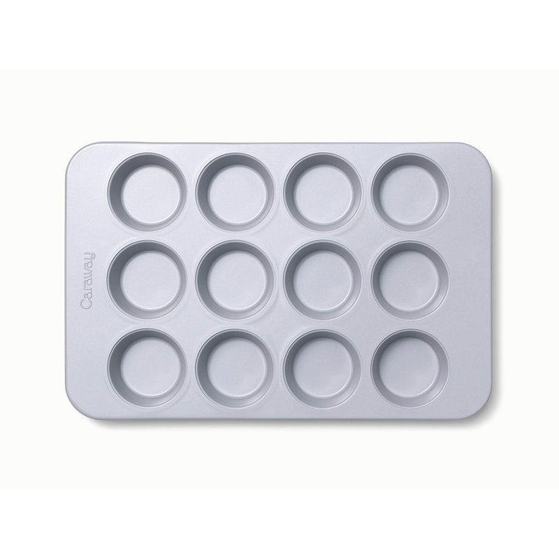Caraway 12 Cup Nonstick Ceramic Muffin Pan, Cream, Cream