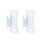 Mounting Bracket Set for Basic Double Curtain Rod, Silver Steel - Basics by Wayfair™