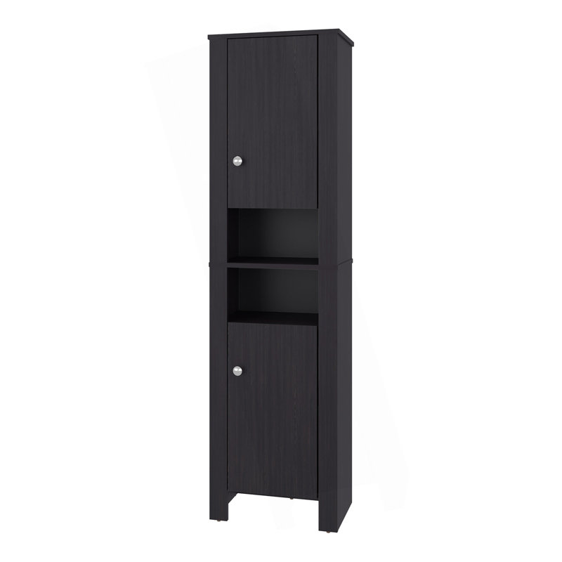 Tall Stylish Cabinet With Closed Compartments