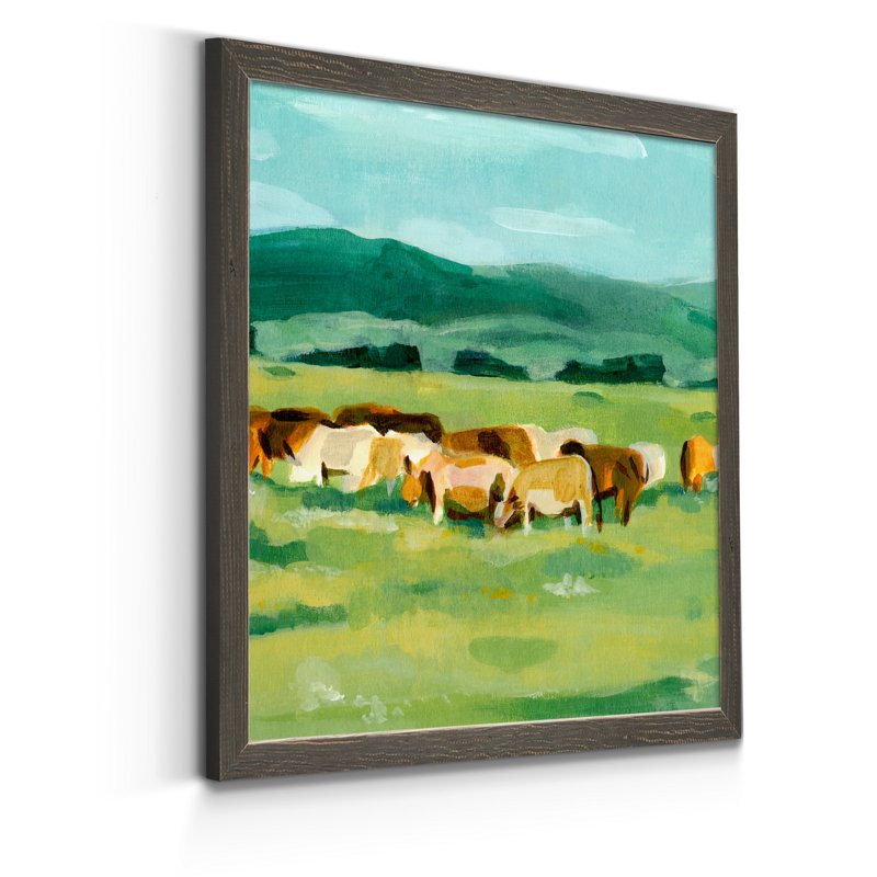 Pastel Fantasy II-impression sur toile encadrée, H 31,5 po x l 31,5 po x P 1,5 po, Encadrement gris