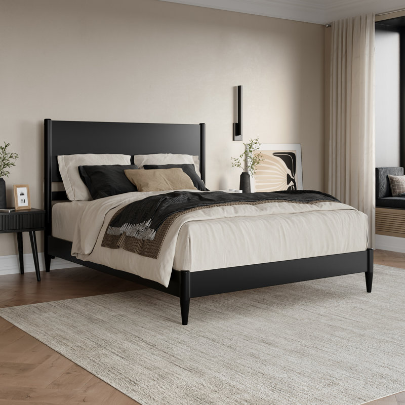 Lit plateforme Bromwyn, Grand, Noir
