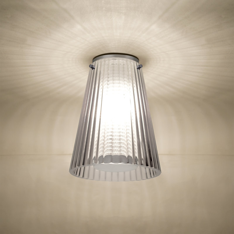 Plafonnier Besa Dion, Oui, Nickel satiné, Gris