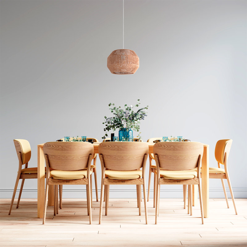 Lantern Pendant Light 1-light Prunedale, Natural, White