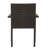 Stackable Multi Brown Dining Chair, With Cushion, Weather , 26.4" D, Ready To Use Chair 34.37" H, Out Of Box