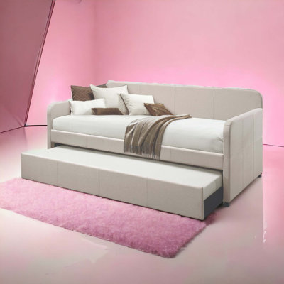 Jagger Fog Fabric Daybed W/Trundle (Twin)