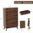50"W Wood 5 - Drawers Dresser-1865649886