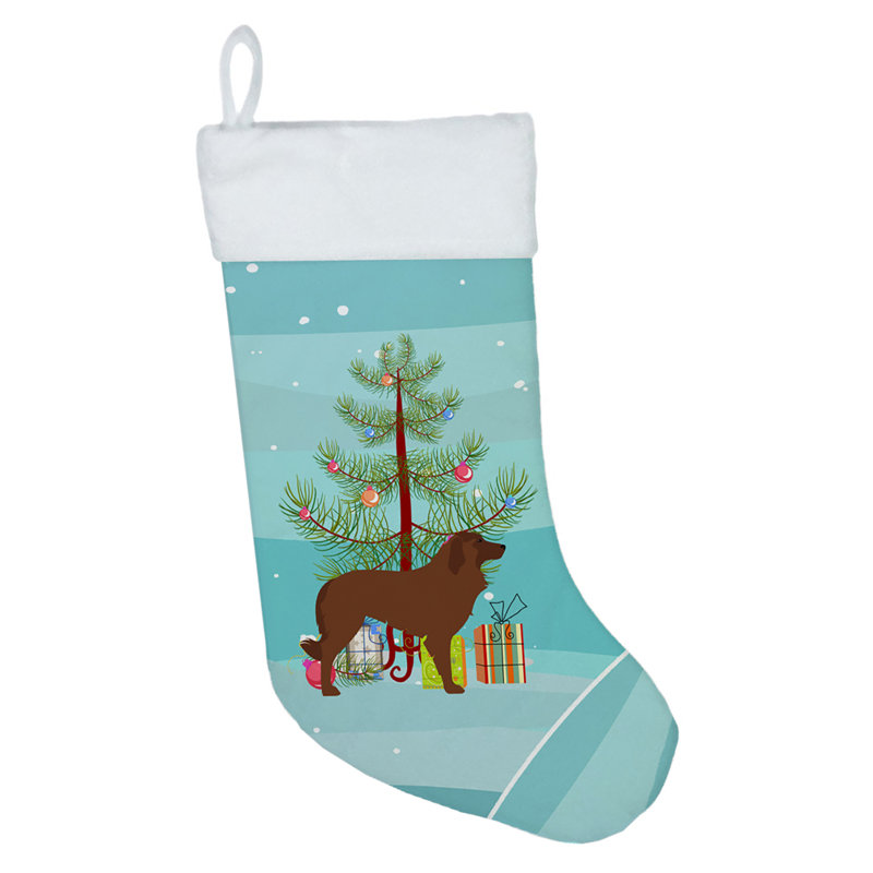 Merry Christmas Tree Stocking, Portuguese Sheepdog Dog