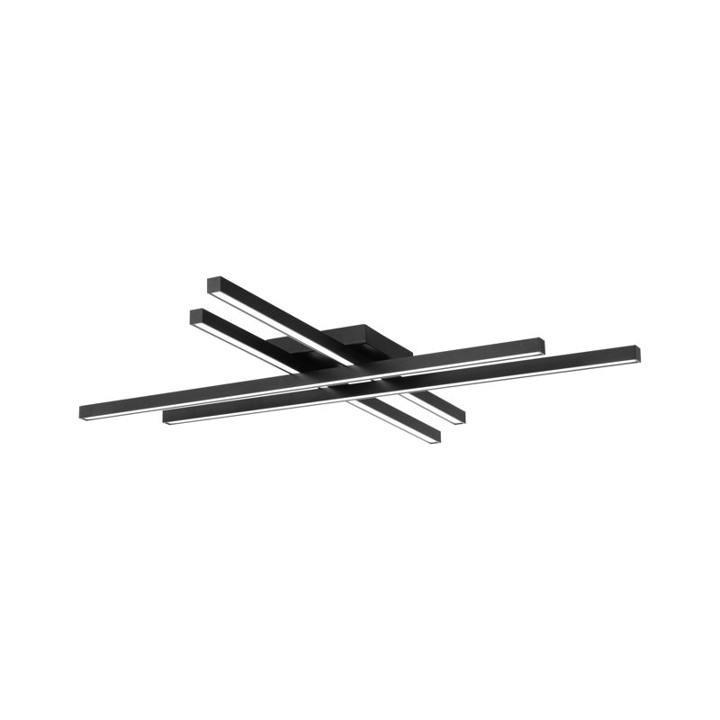 Rendon 1 - Light LED Flush Mount, Black, 32"