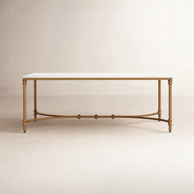 Timmons 48" Genuine Marble Coffee Table