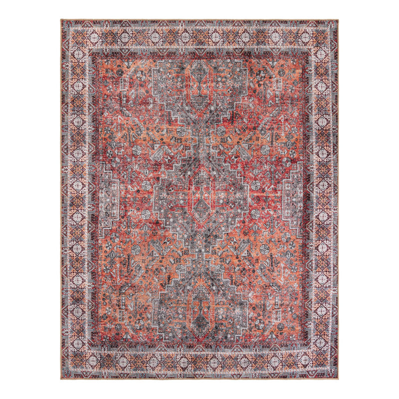 Marshanna Performance Chenille Geometric Indoor Rug, Rectangle 7'10" x 10'