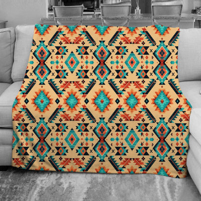 Native American Style Throw Blanket