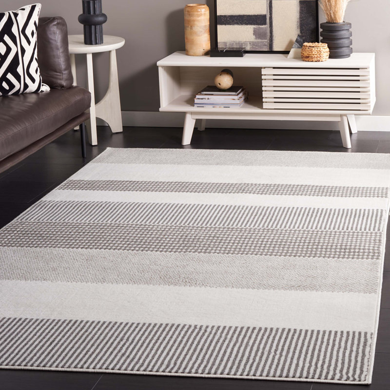 Moindou Performance Striped Rug, Rectangle 5'3" x 7'8"