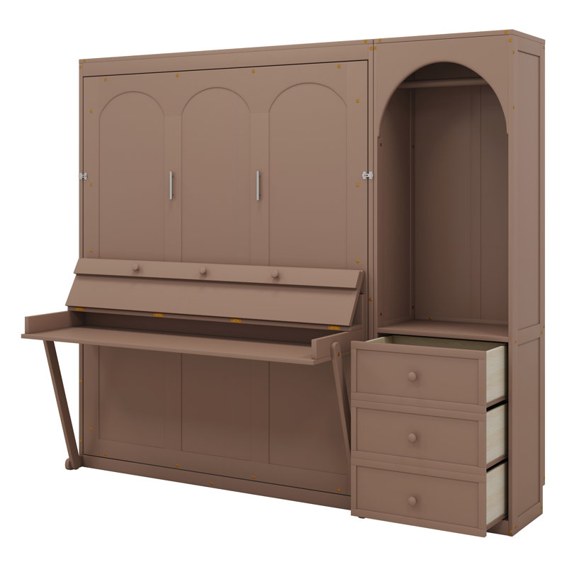 Commode murale avec lit escamotable Murphy, Brown