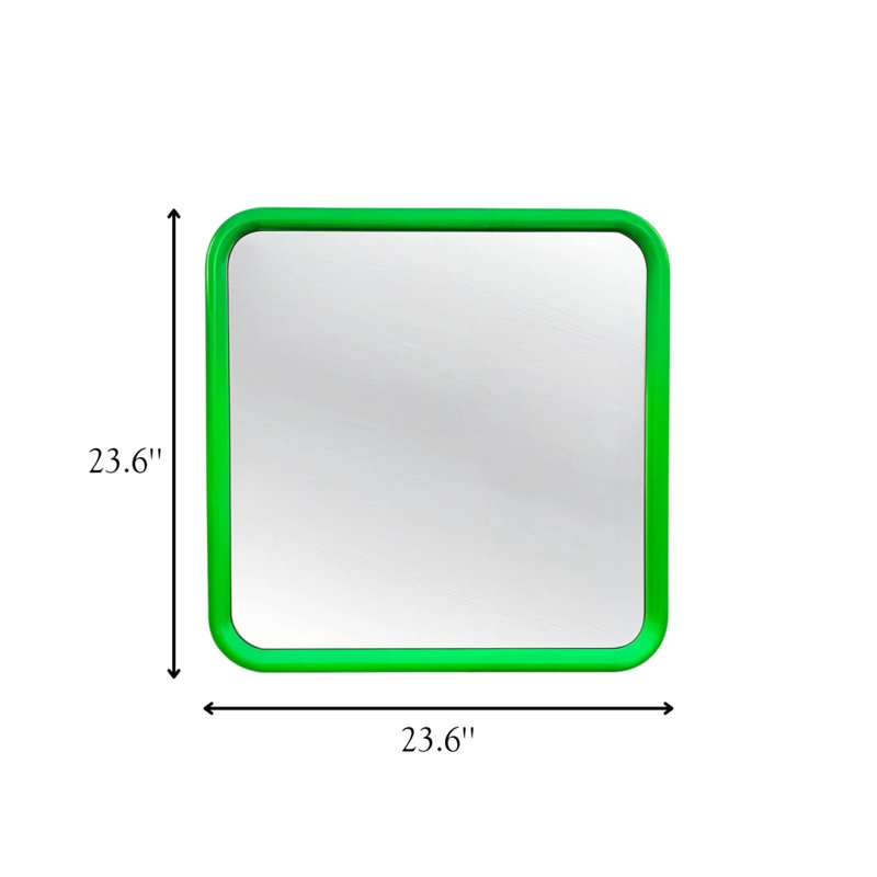 Bold Square Mirror, Green