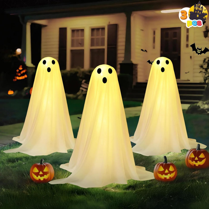 Halloween Ghost Ornaments Stuffed Holiday Accent